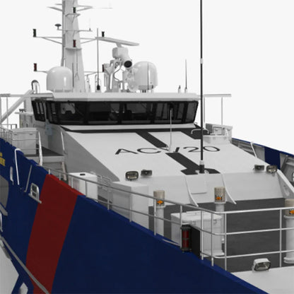 1/64 Coast Guard RC Boat Kit - 91cm Premium Resin 3D Printed Scale Model