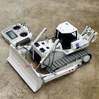 1/14 Hydraulic RC Bulldozer Metal Model RTR Version Brushless Hydraulic Oil Pump Construction Machinery RC Truck Model Toy