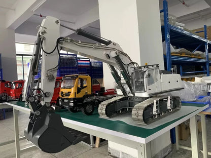 Auf Lager: RC-Hydraulikbagger K970 im Maßstab 1:14, Metallbagger, Schwerlast-Bergbaumodell mit Akku, RC-Spielzeugauto für Erwachsene 