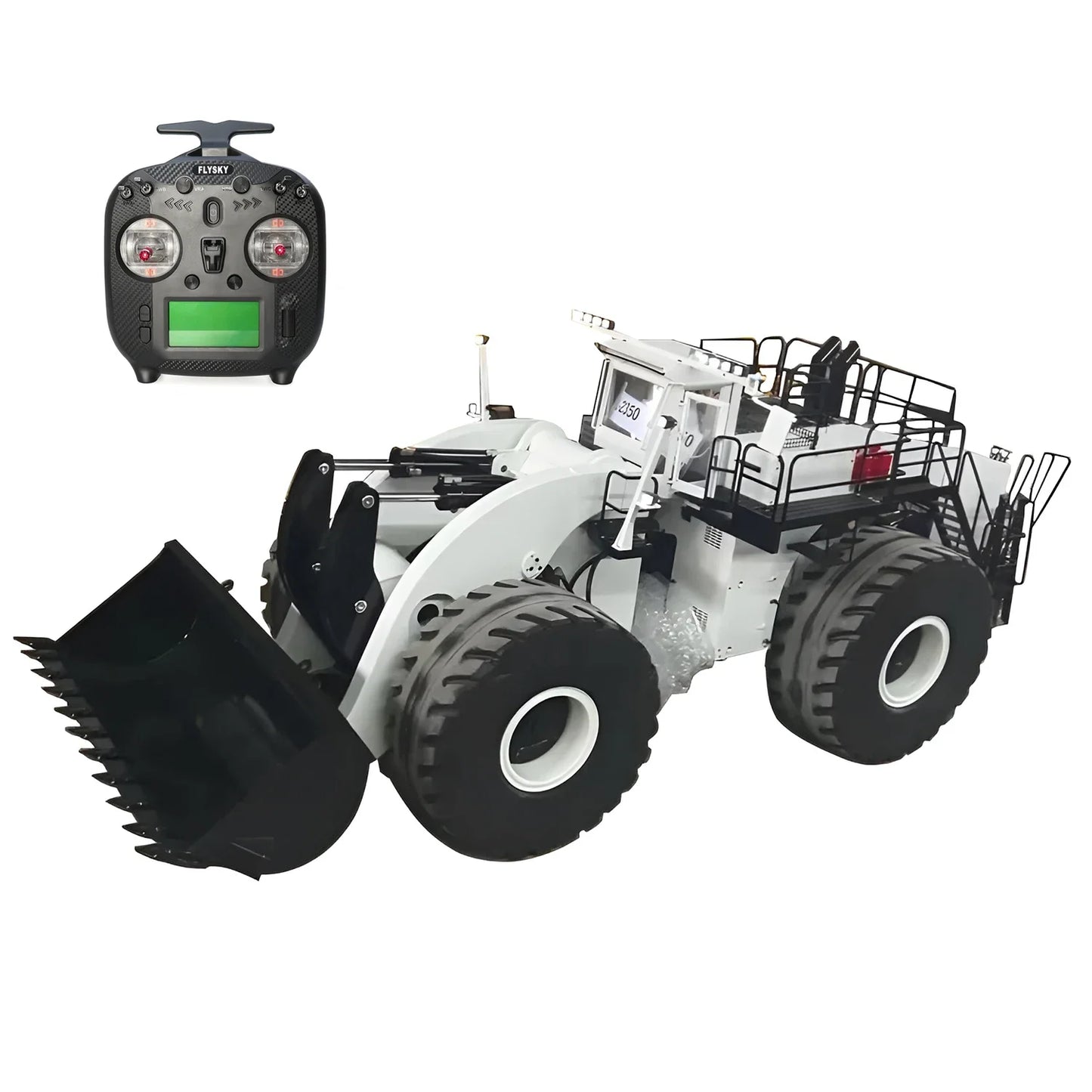 150KG L2350 Loader 1/14 Scale Hydraulic RC Loader Heavy Metal Loader with Lighting and Sound System Remote Control Model