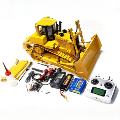 CAT DXR2 D9T JDM-98 Hydraulic RC Bulldozer 1/14 Metal Bulldozer Model RTR Version with Lighting and Sound System RC Toy