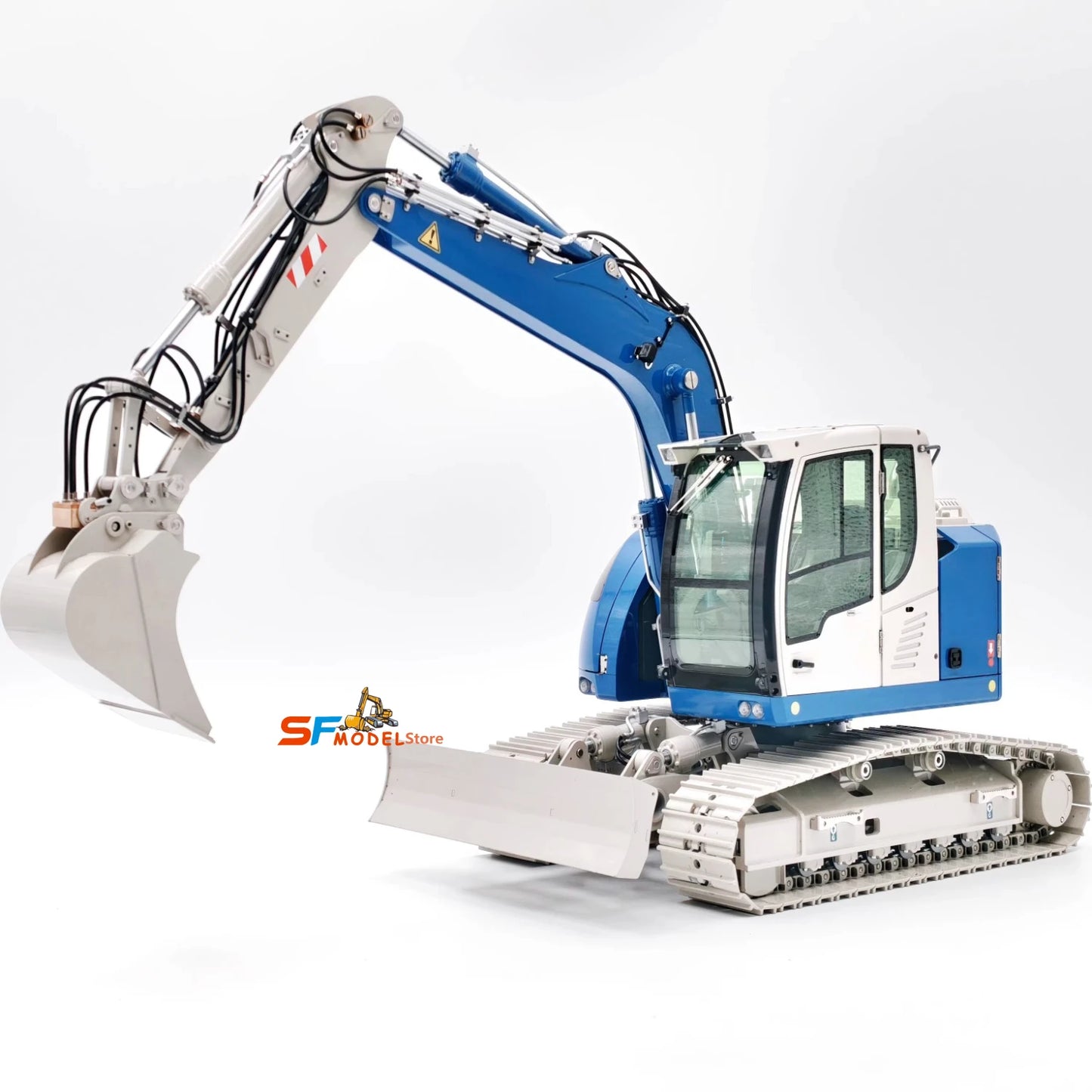 R920 RC Hydraulic Excavator 1/14 JDM-208 Tracked Excavator Metal Model with Lights and Sound System Remote Control Truck Toy