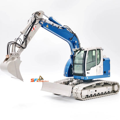 R920 RC Hydraulic Excavator 1/14 JDM-208 Tracked Excavator Metal Model with Lights and Sound System Remote Control Truck Toy