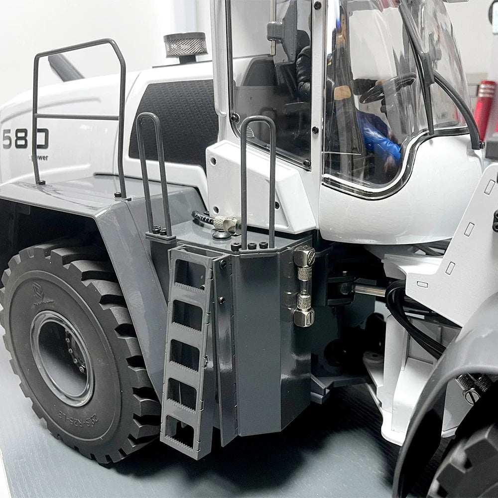 RC Loader 580 1/14 Hydraulic RC Loader Metal Model RTR Radio Remote Control with Light and Sound System Wheel Loader Model