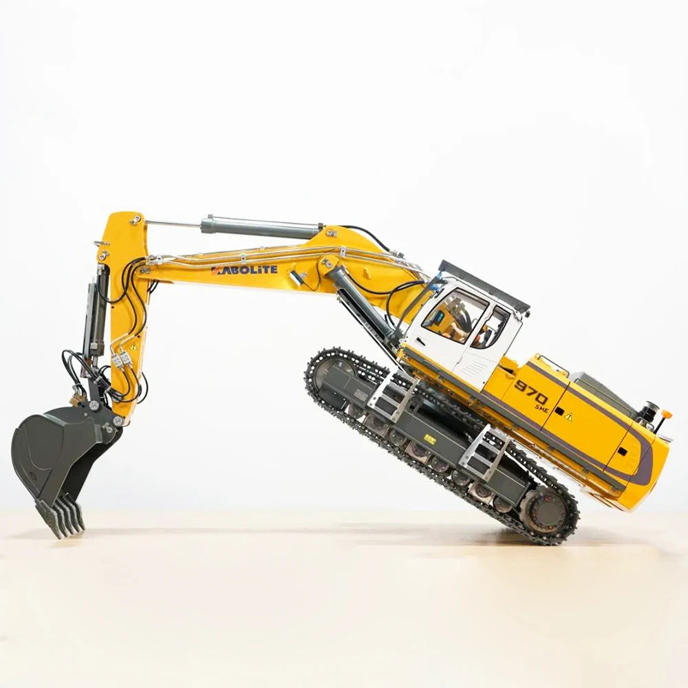 In Stock 1/14 RC Hydraulic Excavator K970 Metal Excavator Heavy Duty Mining Model with Battery RC Adult Car Toys