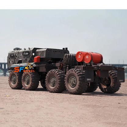 ST10X RC Truck 1/10 8x8 RC-Auto Metallmodell mit Licht- und Soundsystem Ferngesteuerter Militär-LKW Geländewagen Modell Spielzeug 