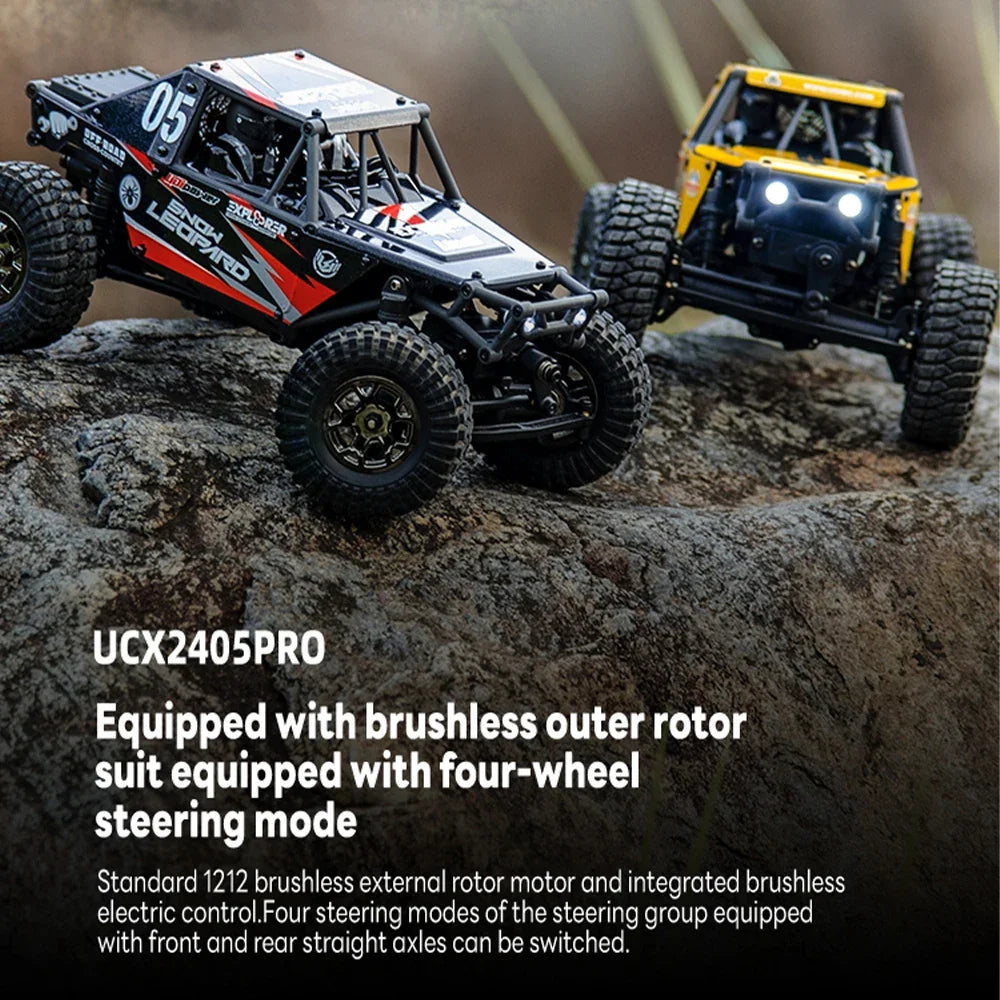 UDIRC UCX2405 1/24 Mini RC Rock Crawler - 4WD Brushless/Brushed Off-Road Climbing Car RTR