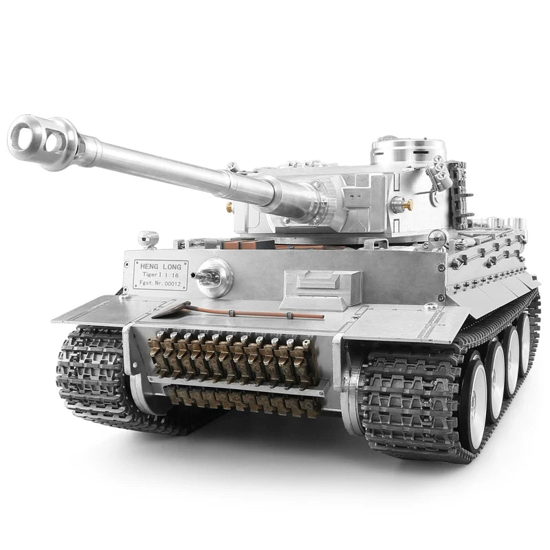 Heng Long 1/16 Full Metal Tiger I RC Tank 3818, Professional Hobby Grade Infrared Combat Remote Control Tank with Smoke & Sound