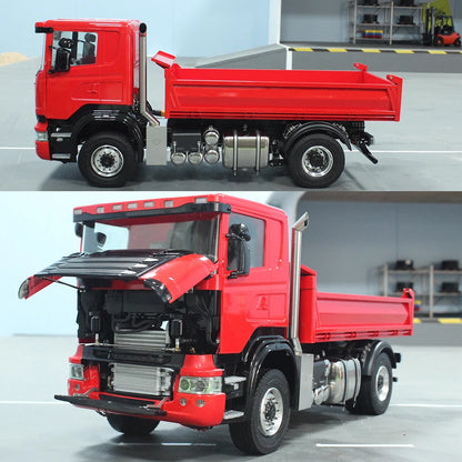 Tamiya RC-Autos 1/14 4x4 ferngesteuerter Muldenkipper, Metall-LKW-Modell, RTR mit Licht- und Soundsystem, RC-Autos für Erwachsene, Spielzeug 