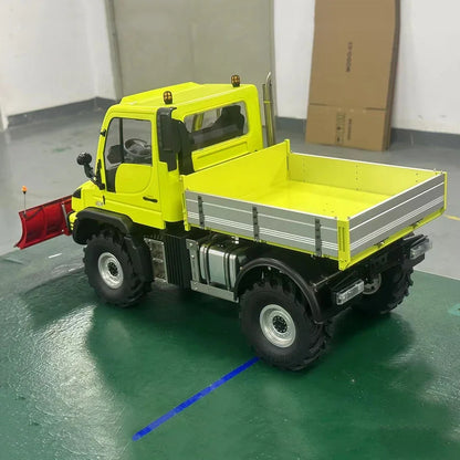 U423 RC Truck 1/10 4x4 WD Metal Climbing Truck with Hydraulic Snow Shovel RC Dump Truck RTR Boys Remote Control Car Model Toy