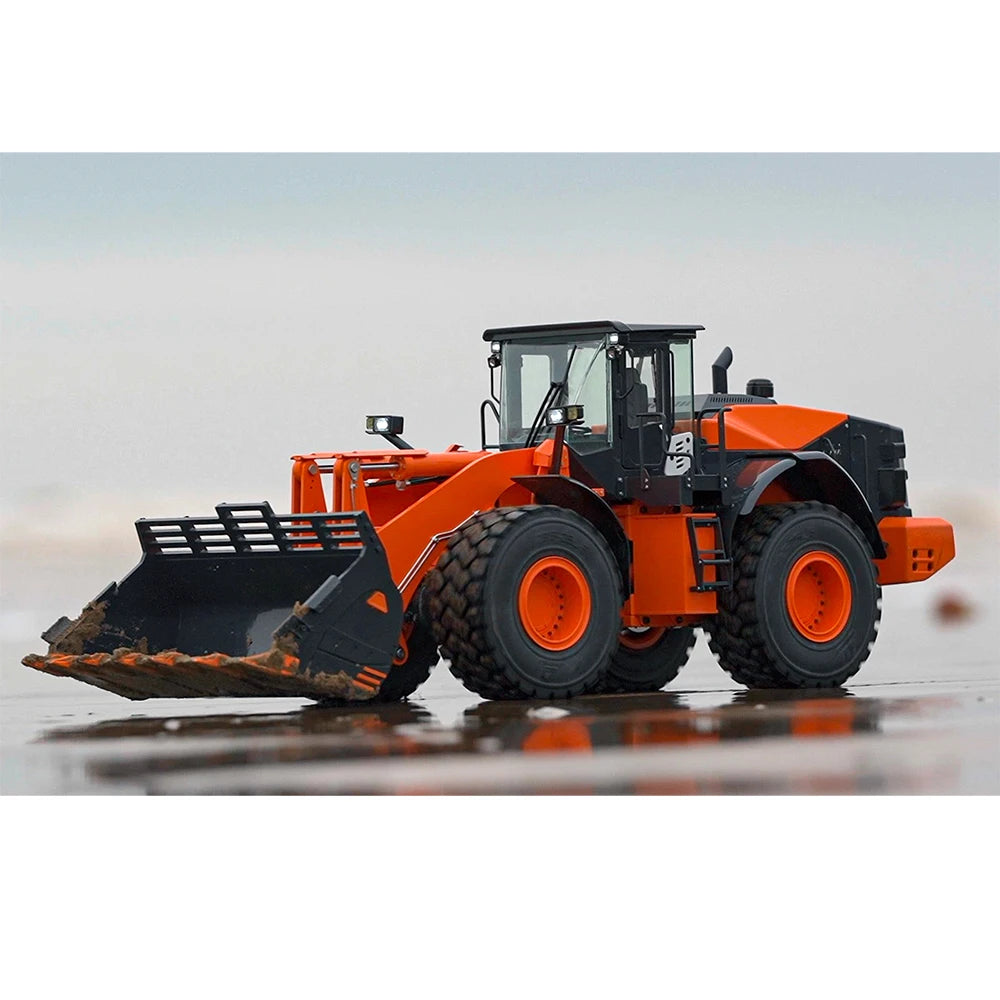 ZW370 RC Loader 1/14 Remote Control Hydraulic Loader Metal Model RTR with Light Sound System Loader Boy Remote Control Car Toy