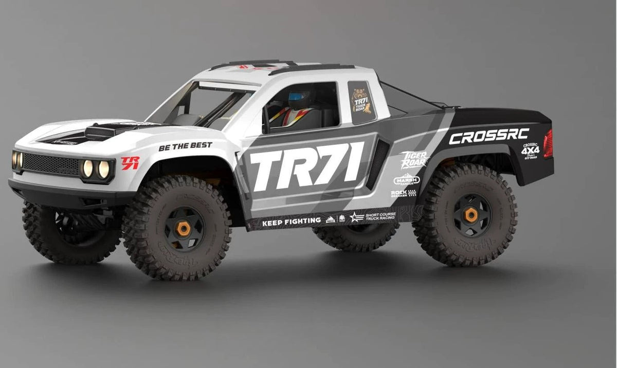 CROSSRC TR71 1/7 4WD Brushless Off-Road Short Course RC Truck Low CG 7075 Aluminum Chassis  RTR/ARTR for Adults