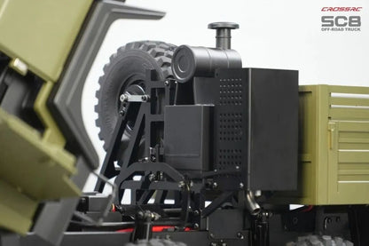 Modell SC8 1/12 8x8 Professioneller Schwerlastwagen mit Vollmetallchassis - Simulations-Geländewagen mit Doppel-Vorderachse und Lenkung 
