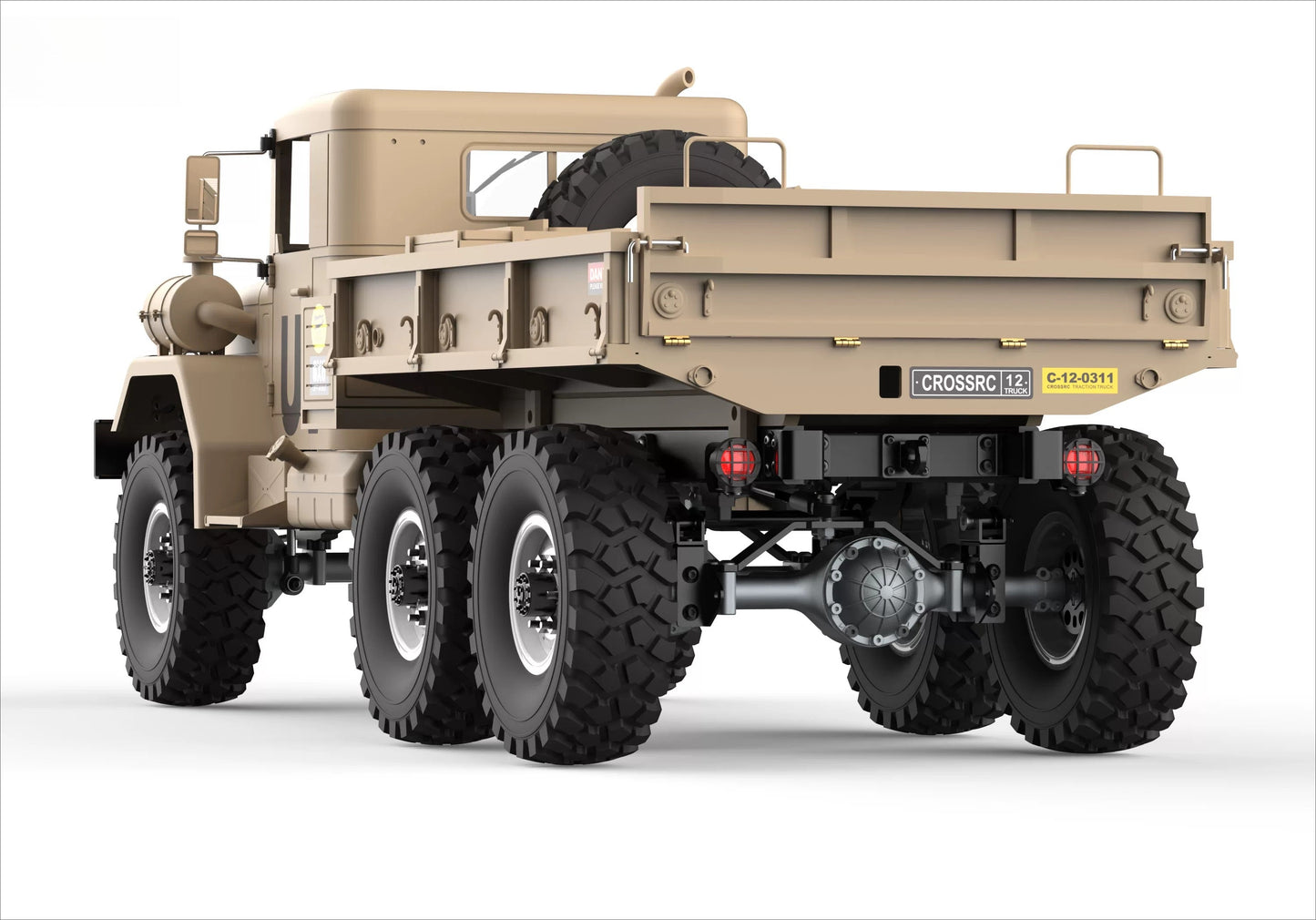 CROSSRC HC6 1/12 6x6 RC Military Truck American M35 Hard Shell Crawler Model