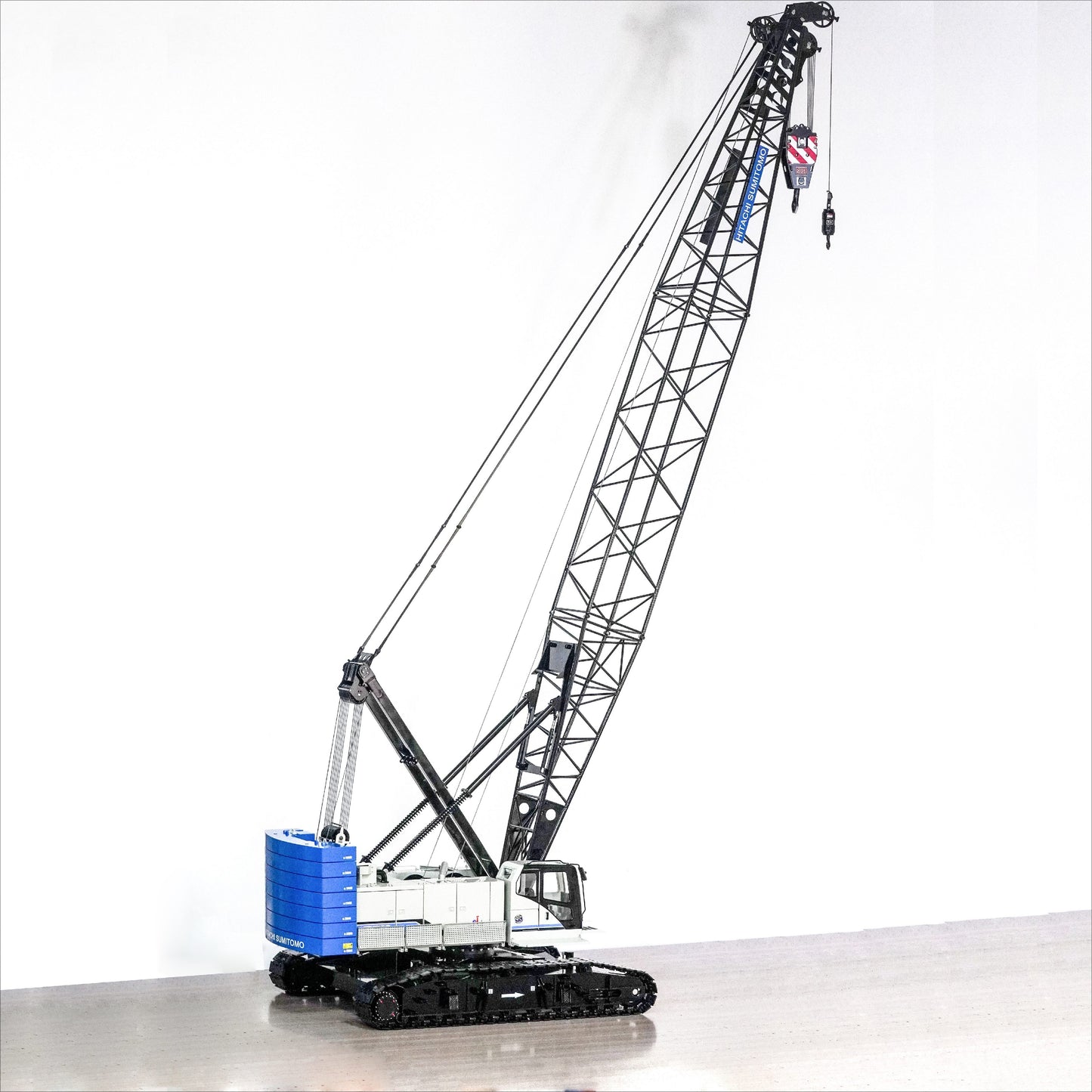 1/14 C1200 Hydraulic Crawler Lattice Boom Crane Model - Professional 100KG Grade Heavy-Duty CNC Metal Edition (RTR)