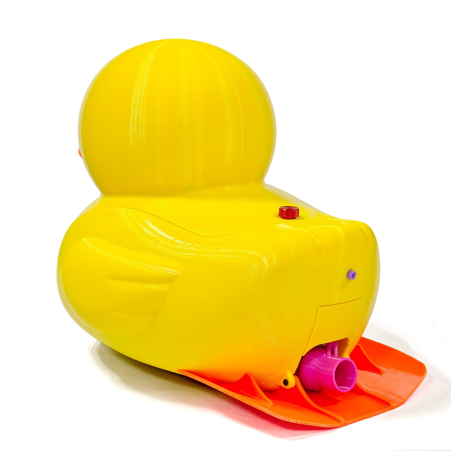 Little Yellow Duck RC Jet Pump Boat - Built-in Spray Thruster Remote Control Toy Ship