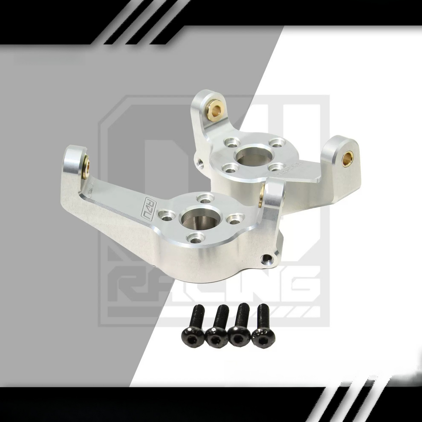 CROSSRC Aluminum 7075 Front C-Hub Carrier (L/R) for Stegosaurus, Brontosaurus, Tyrannosaurus, Tarbosaurus