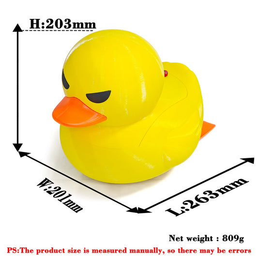Little Yellow Duck RC Jet Pump Boat - Built-in Spray Thruster Remote Control Toy Ship