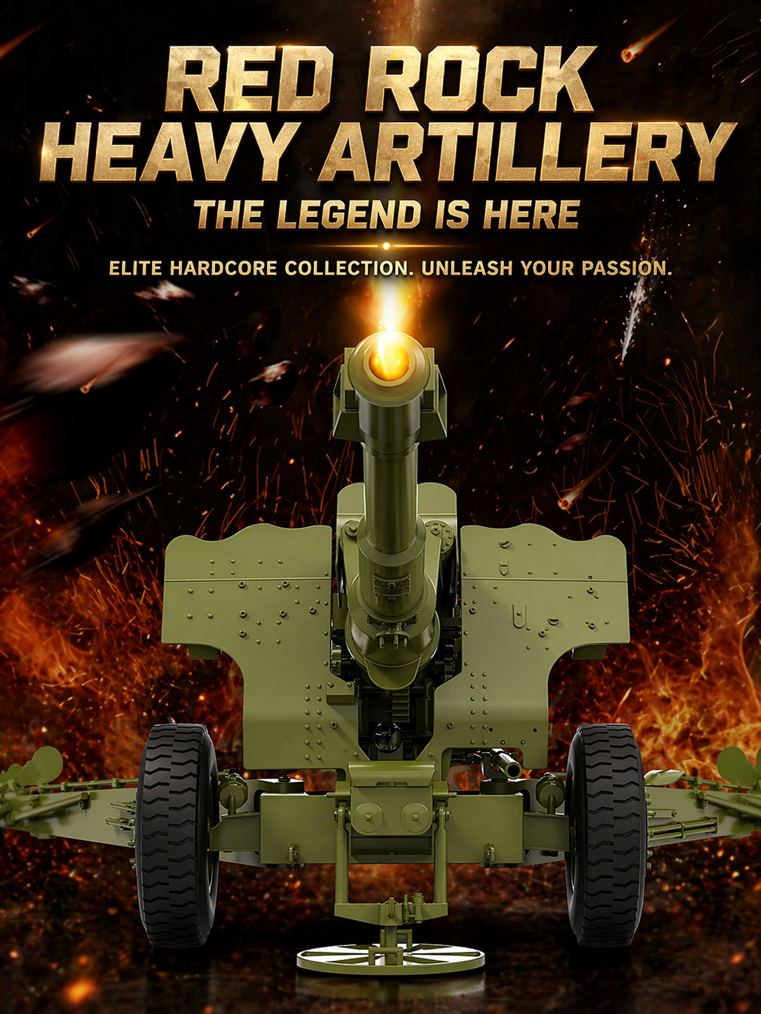 Rlaarlo Red Rock Heavy Artillery: Metal Simulation RC Trailer & Premium Upgrade Parts