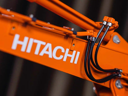 Hitachi ZX135US Bagger 1/14 RC Hydraulikbagger mit kurzem Heck, RTR mit Licht- und Soundsystem, Baggermodell, ferngesteuertes Spielzeugauto für Jungen