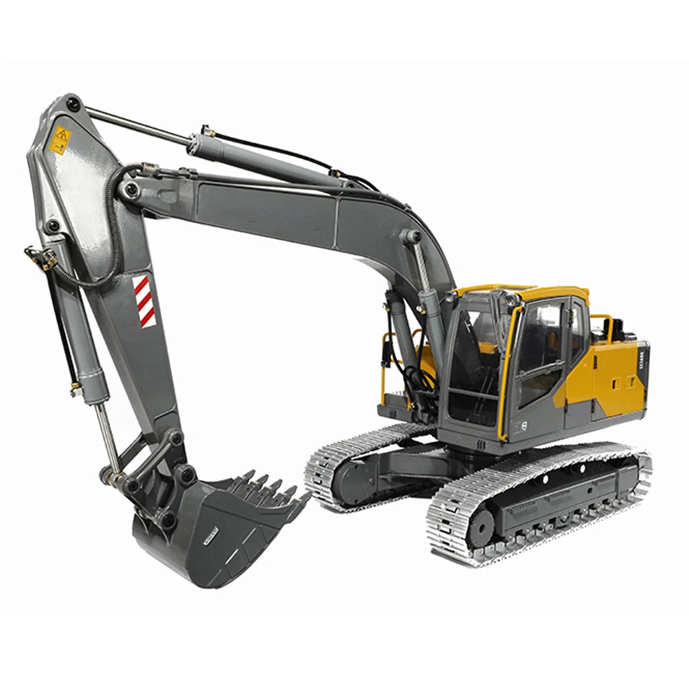 In Stock EC160 1/14 RC E111 Hydraulic Excavator Full Metal Excavator E010 Screw Alloy RC Construction Vehicle Boy Toy Gift