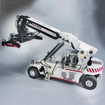 RC Crane TFC45 1/14 RC Hydraulischer Frontstaplerkran RTR Container-Handling-LKW ferngesteuertes Automodell Spielzeug 