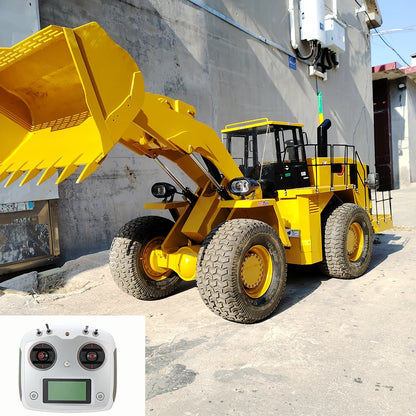 RC-Lader 1/6 Hydraulisches ferngesteuertes Ladermodell mit Licht- und Soundsystem, ferngesteuertes Auto, Spielzeug für Erwachsene 