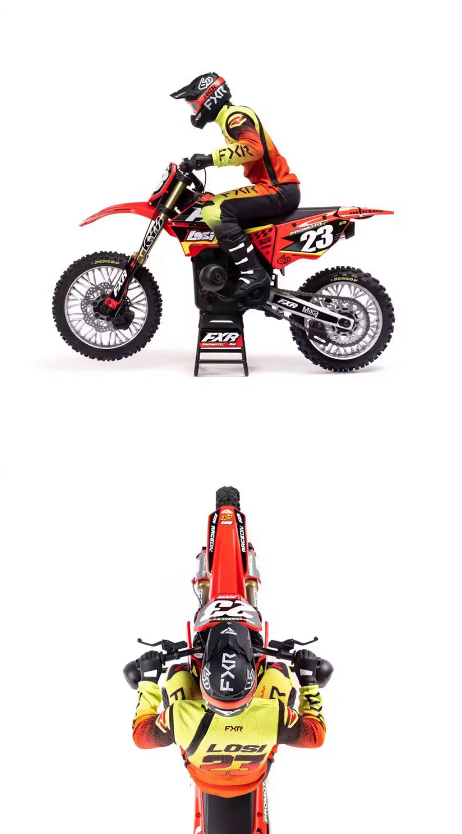 LOSI RC Motorcycle 1/14 Off-road Motorcycle Electric Brushless Mountain Off-road Motorcycle Remote Control Car Model Toy