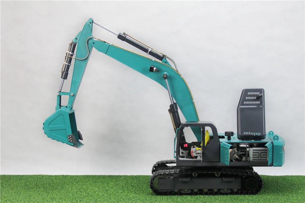 1/12 RC Excavator Metal Hydraulic Excavator Model Mechanical Engineering Adult Remote Control Car Excavator Model Toy