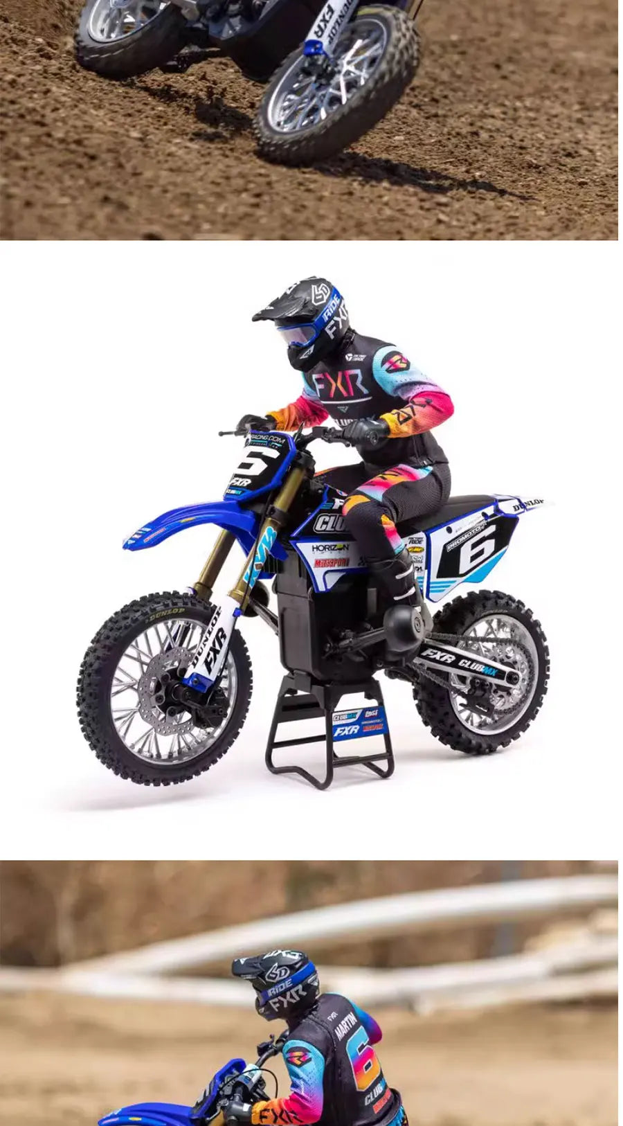 LOSI RC Motorcycle 1/14 Off-road Motorcycle Electric Brushless Mountain Off-road Motorcycle Remote Control Car Model Toy