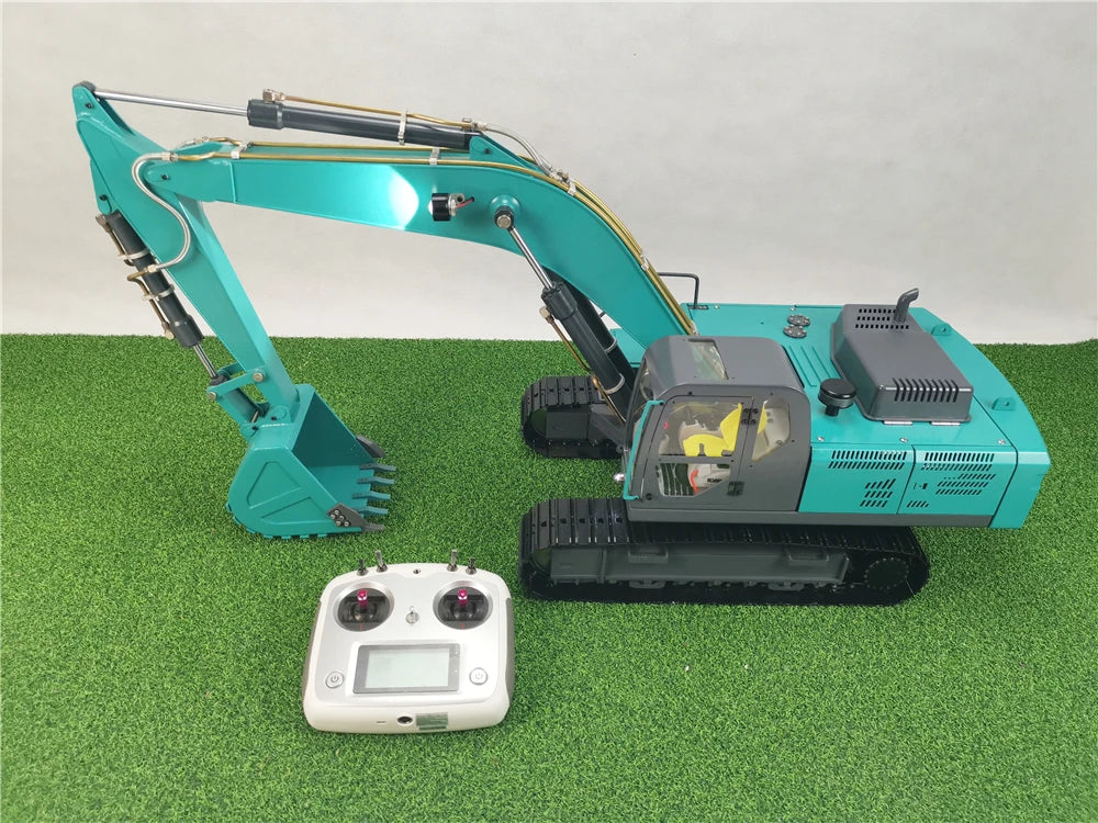 1/12 RC Excavator Metal Hydraulic Excavator Model Mechanical Engineering Adult Remote Control Car Excavator Model Toy