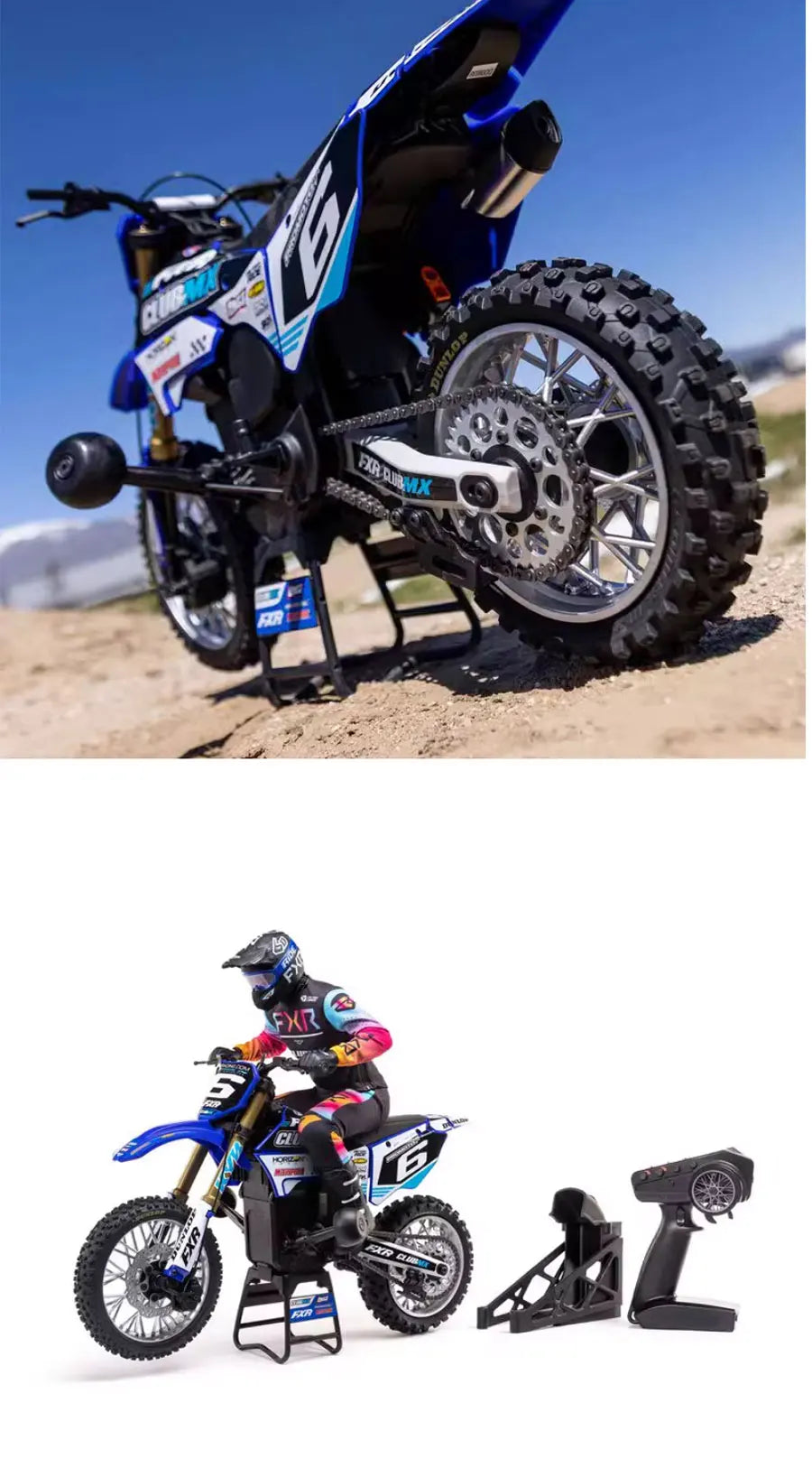 LOSI RC Motorcycle 1/14 Off-road Motorcycle Electric Brushless Mountain Off-road Motorcycle Remote Control Car Model Toy