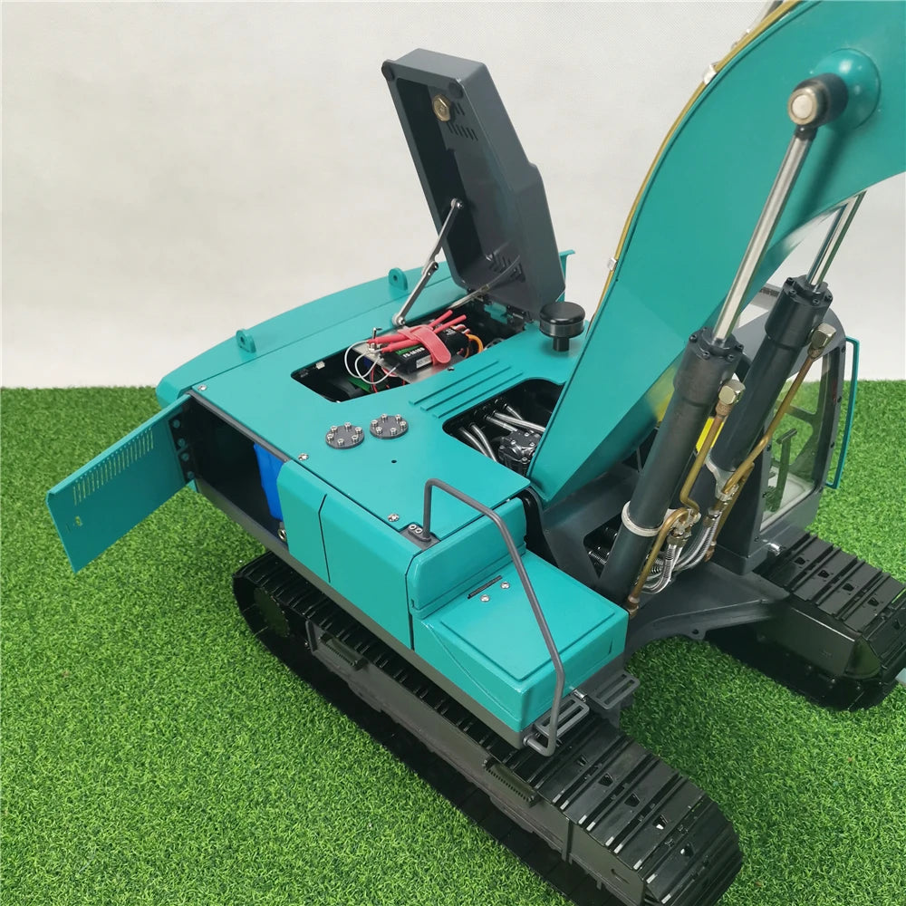 1/12 RC Excavator Metal Hydraulic Excavator Model Mechanical Engineering Adult Remote Control Car Excavator Model Toy